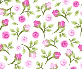 Vintage roses vector seamless pattern 05