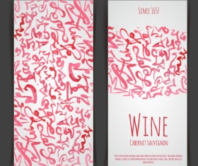 Watercolor wine stickers creative vector 04