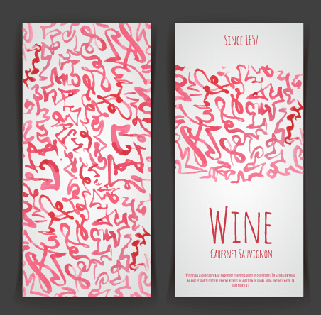 Watercolor wine stickers creative vector 04