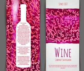 Watercolor wine stickers creative vector 05