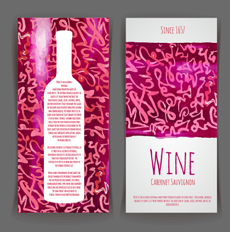 Watercolor wine stickers creative vector 05