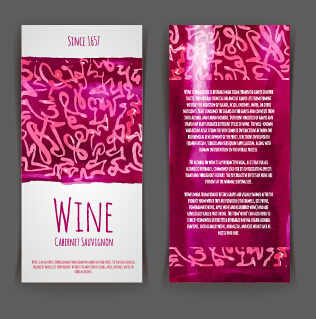 Watercolor wine stickers creative vector 07