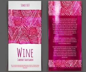 Watercolor wine stickers creative vector 08