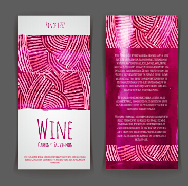 Watercolor wine stickers creative vector 08