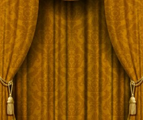 luxurious curtains colored vector 04