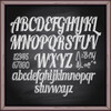 Alphabet with numbers and chalkboard vector 02 free download