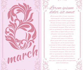 8 March womens day background set 01 vector
