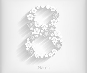 8 March womens day background set 02 vector