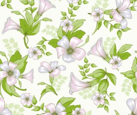 Bright flowers design vector seamless pattern 05