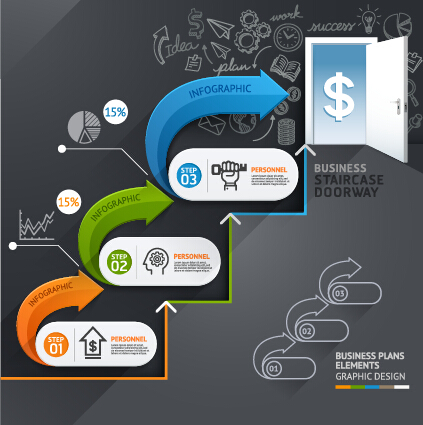 Business Infographic creative design 2799