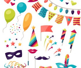 Carnival ornaments design vector set 02