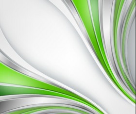 Chrome wave with abstract background vector 01