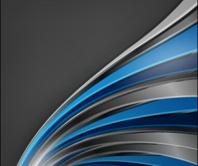 Chrome wave with abstract background vector 02