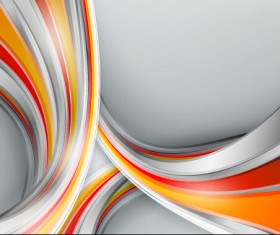 Chrome wave with abstract background vector 04