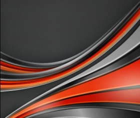 Chrome wave with abstract background vector 06