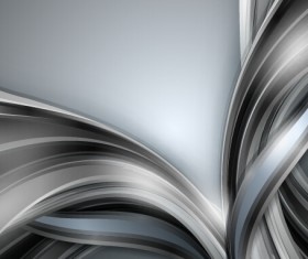Chrome wave with abstract background vector 12