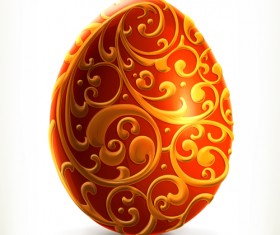 Classic easter egg vector design 04