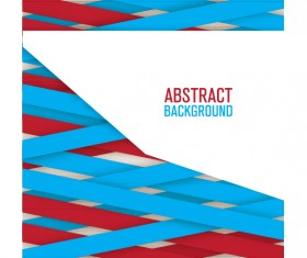 Colored paper tapes vector background material 01