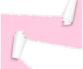 Colored torn paper background vector template 01