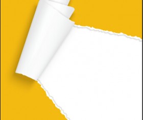 Colored torn paper background vector template 02