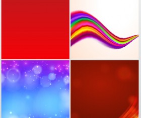 Cover of magazine with brochure vector set 05