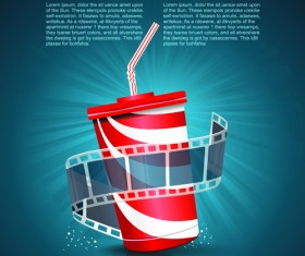 Creative cinema art backgrounds vectors 01