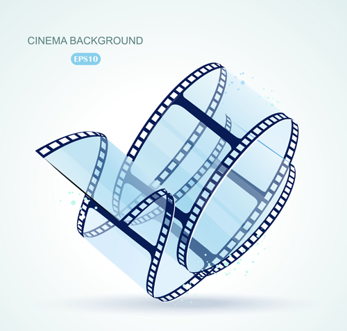 Creative cinema art backgrounds vectors 02