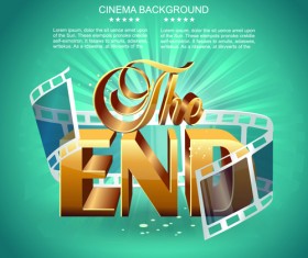 Creative cinema art backgrounds vectors 04