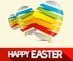 Creative happy easter egg vector backgrounds 01