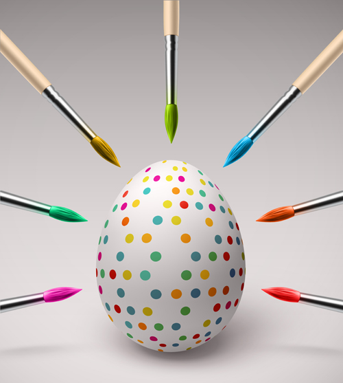 Creative happy easter egg vector backgrounds 02