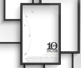 Creative photo frame vector background 01