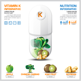 Creative vitamin with infographic vector 06