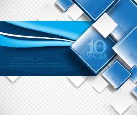 Cube square abstract background vector 02