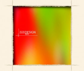 Cutting cardboard frame vector material 02