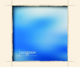 Cutting cardboard frame vector material 04