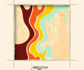 Cutting cardboard frame vector material 05