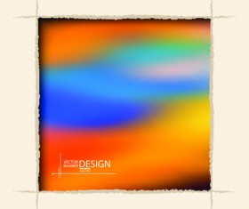 Cutting cardboard frame vector material 06