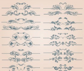 Decorative elements with page decoration vector