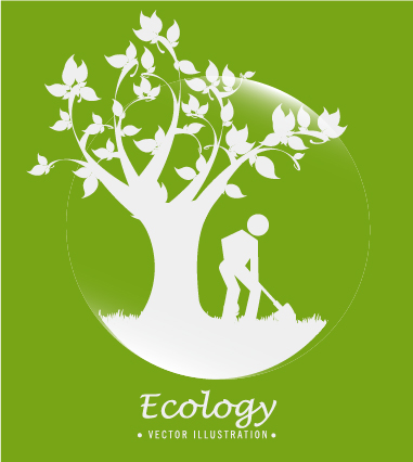 Eco energy vector design template 01