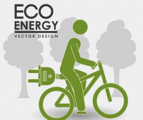 Eco energy vector design template 02