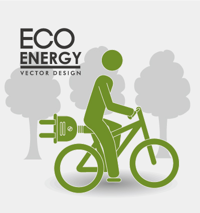 Eco energy vector design template 02