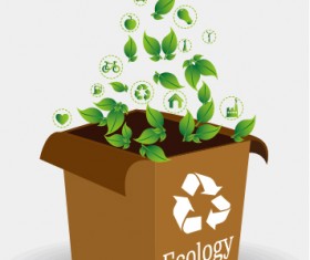 Eco energy vector design template 03