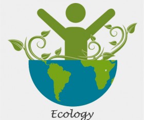 Eco energy vector design template 05