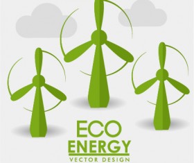 Eco energy vector design template 07