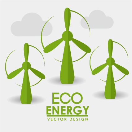 Eco energy vector design template 07