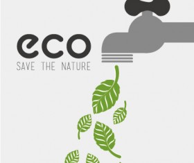 Eco energy vector design template 08