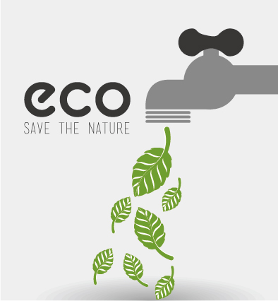 Eco energy vector design template 08