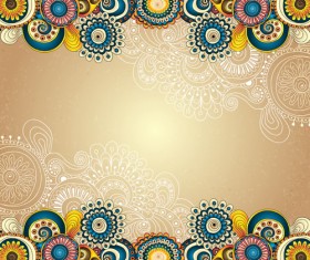 Ethnic pattern styles art background vector 01 free download