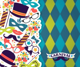 Fashion carnival design vector backgrounds 01