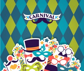 Fashion carnival design vector backgrounds 02